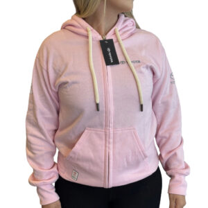 HOODIE ABIERTO TOYOTA ROSADO CON CAPOTA